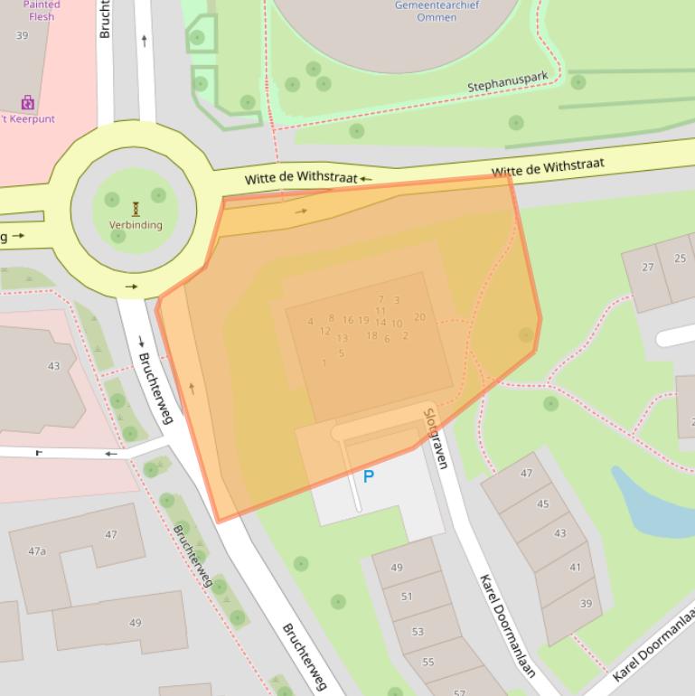 Kaart van postcodegebied 7772HX.