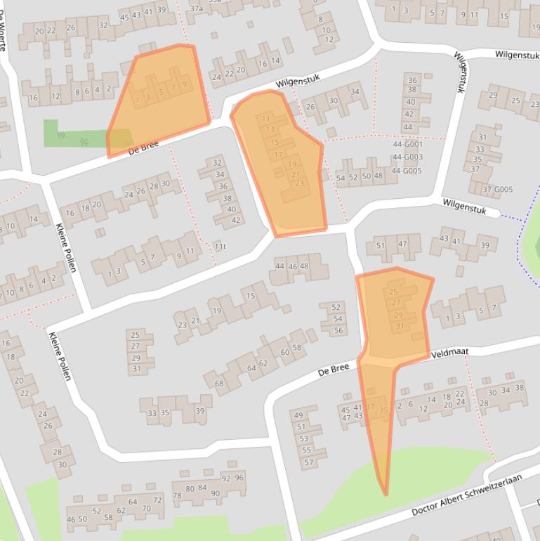 Kaart van postcodegebied 7772KC.