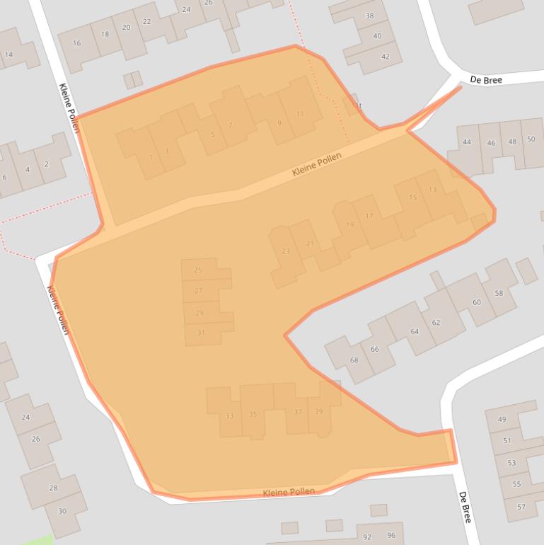Kaart van postcodegebied 7772KJ.