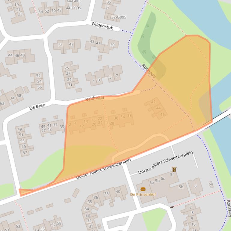 Kaart van postcodegebied 7772KL.