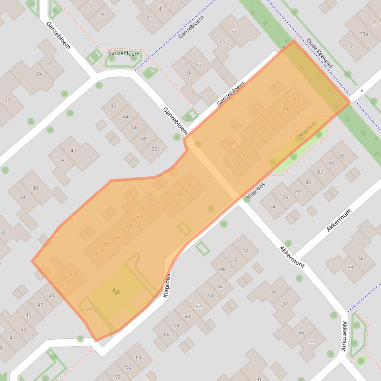 Kaart van postcodegebied 7772LG.