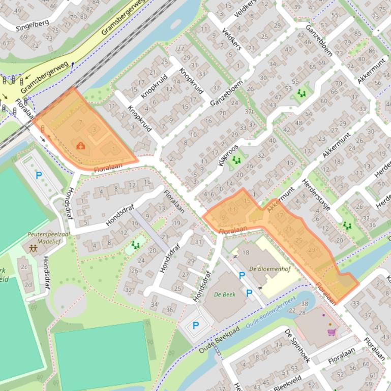 Kaart van postcodegebied 7772LK.