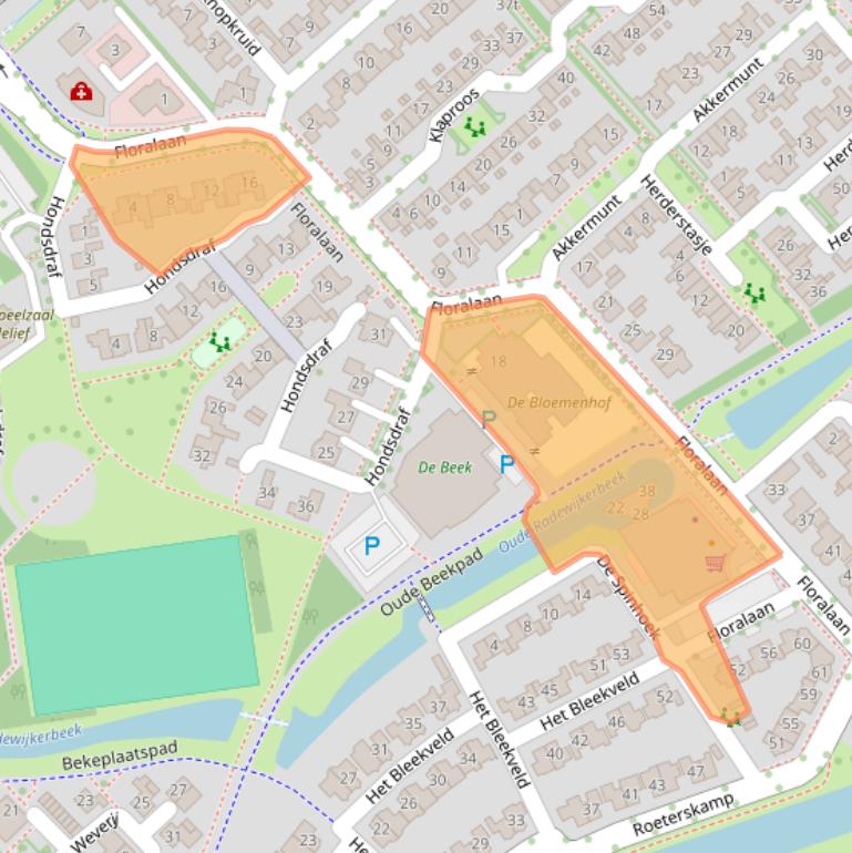 Kaart van postcodegebied 7772LL.