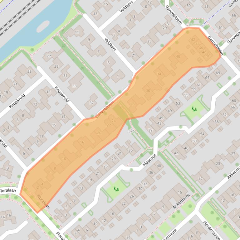 Kaart van postcodegebied 7772LP.