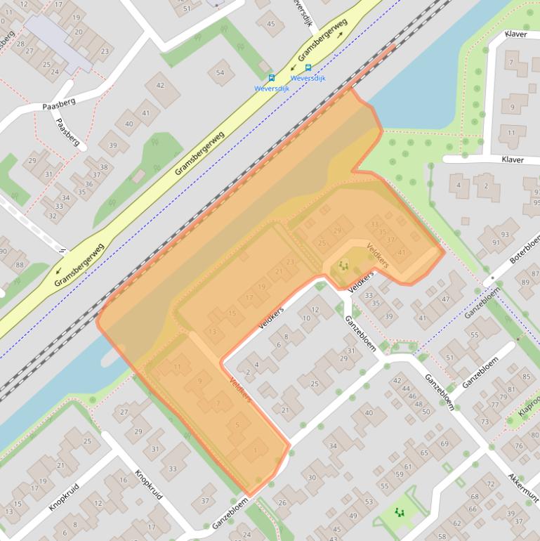 Kaart van postcodegebied 7772LV.