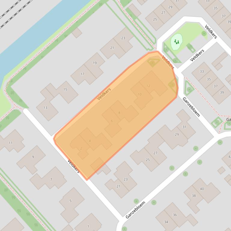 Kaart van postcodegebied 7772LW.