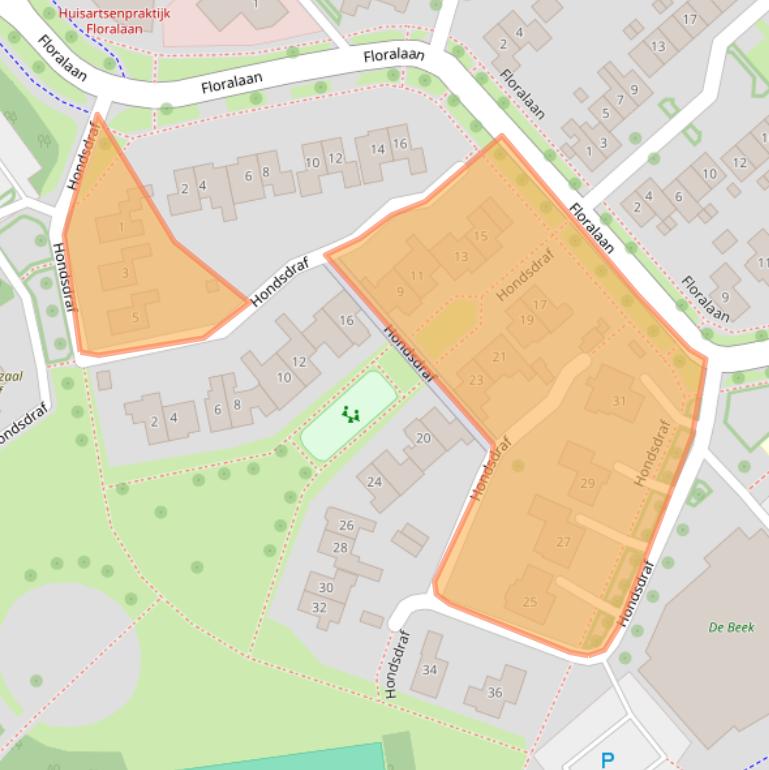 Kaart van postcodegebied 7772LX.