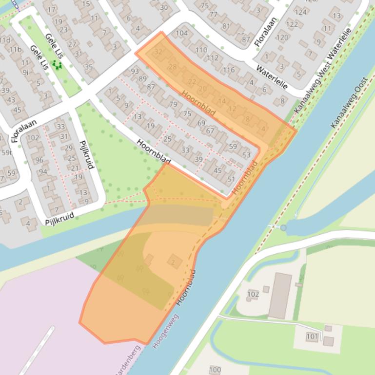 Kaart van postcodegebied 7772MH.