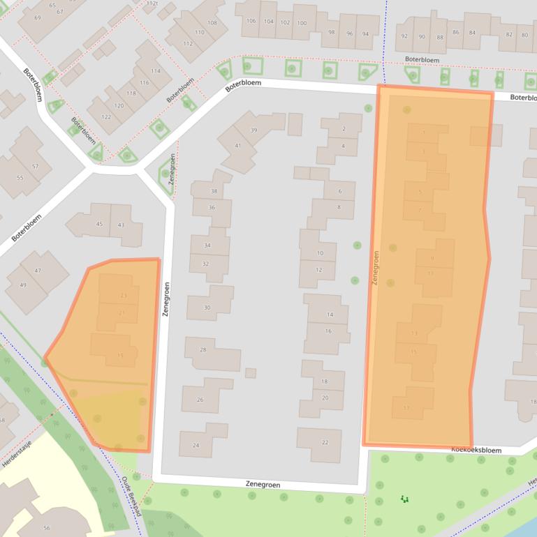 Kaart van postcodegebied 7772NH.
