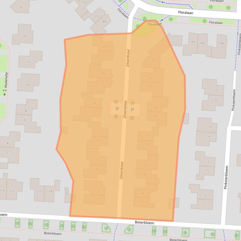 Kaart van postcodegebied 7772NW.