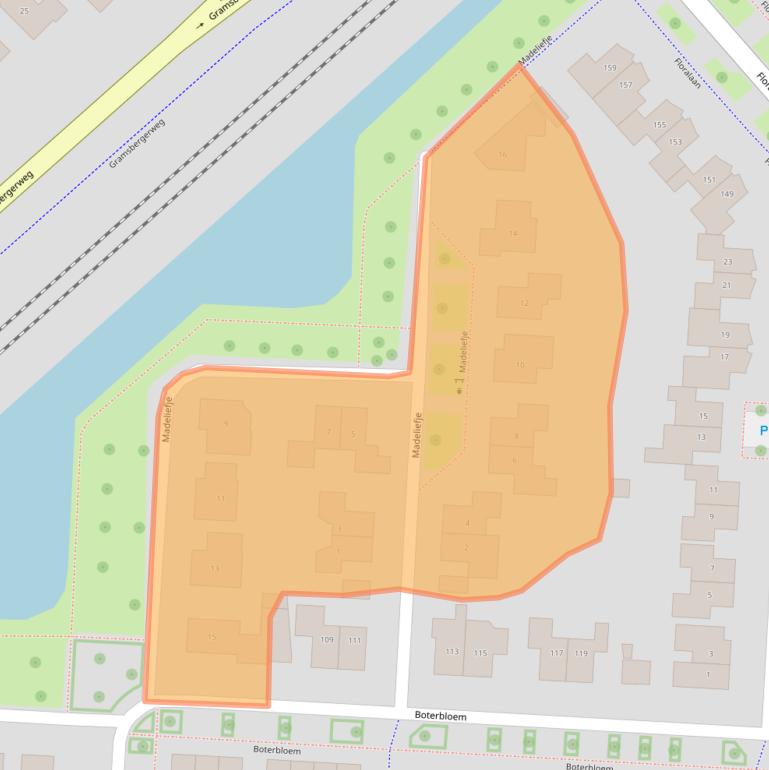 Kaart van postcodegebied 7772NZ.