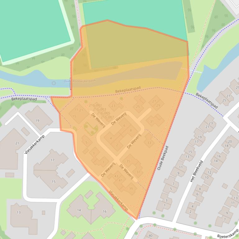 Kaart van postcodegebied 7772PZ.