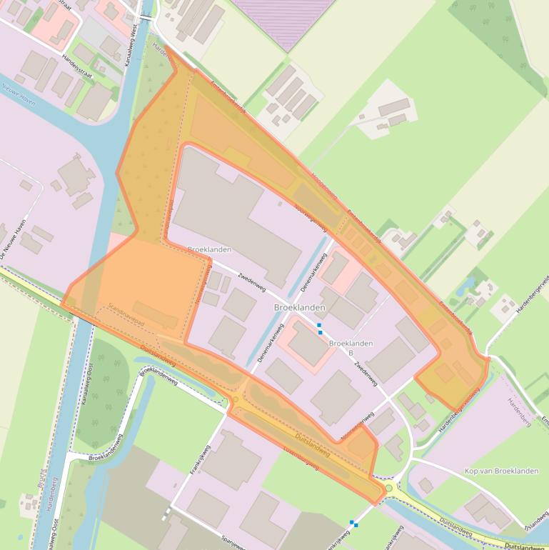 Kaart van postcodegebied 7772TB.