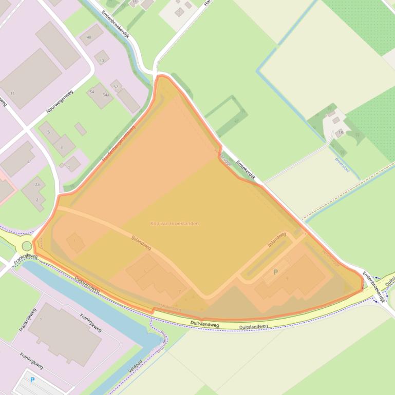 Kaart van postcodegebied 7772TG.