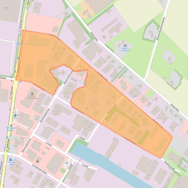 Kaart van postcodegebied 7772TR.