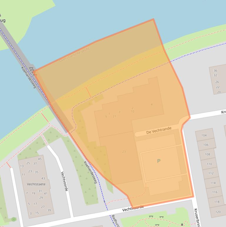 Kaart van postcodegebied 7772VK.