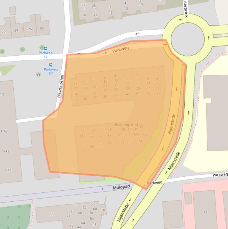 Kaart van postcodegebied 7772WG.