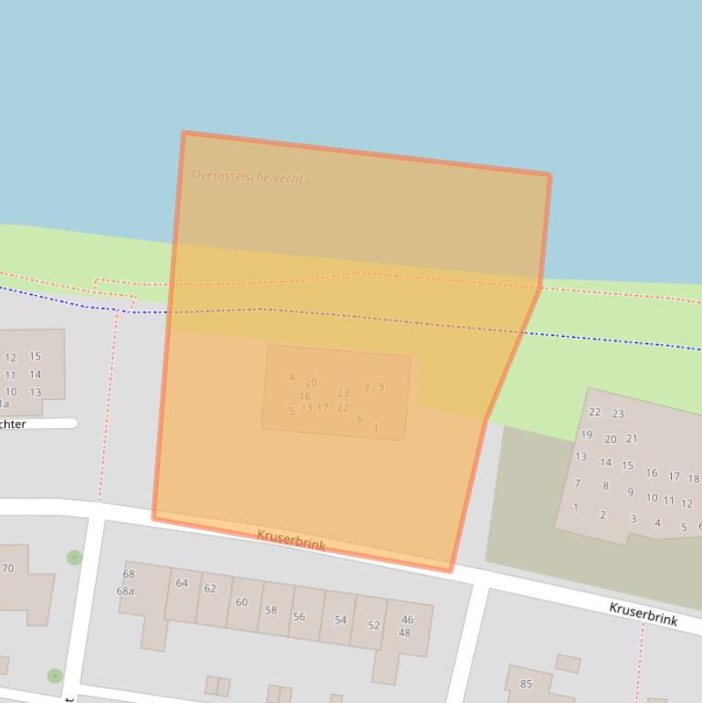 Kaart van postcodegebied 7772WH.