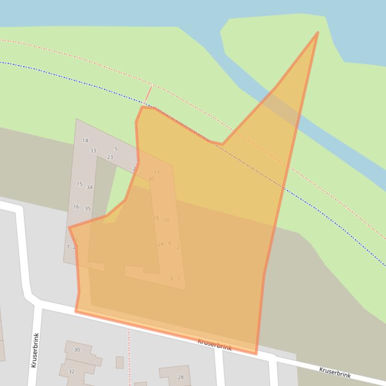 Kaart van postcodegebied 7772XJ.