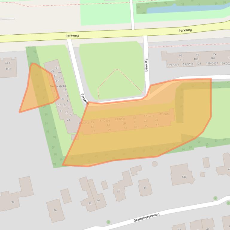 Kaart van postcodegebied 7772XR.