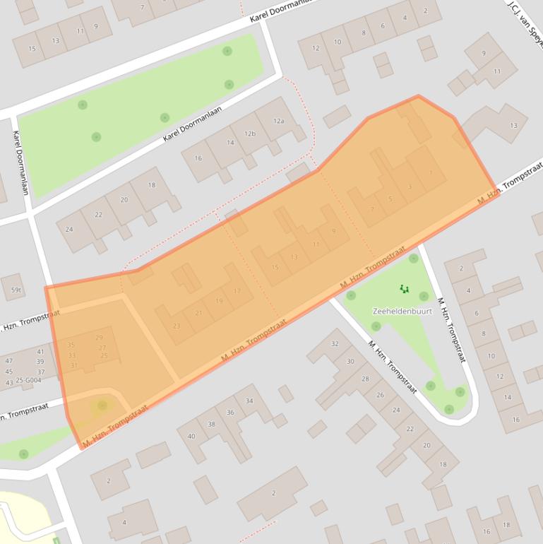 Kaart van postcodegebied 7772ZE.