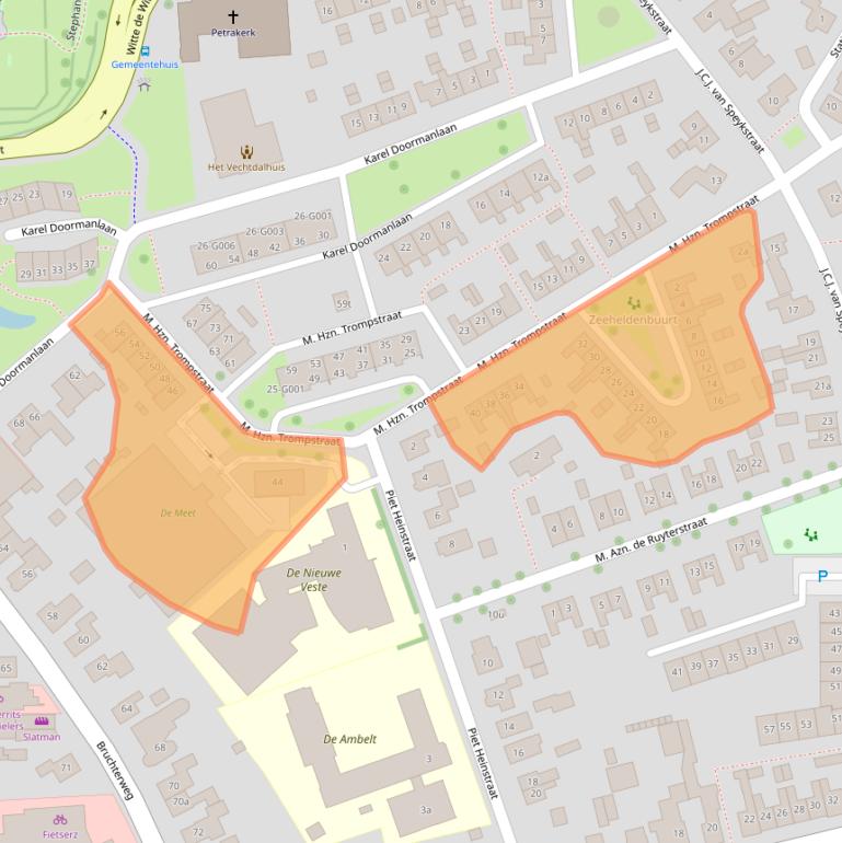 Kaart van postcodegebied 7772ZH.