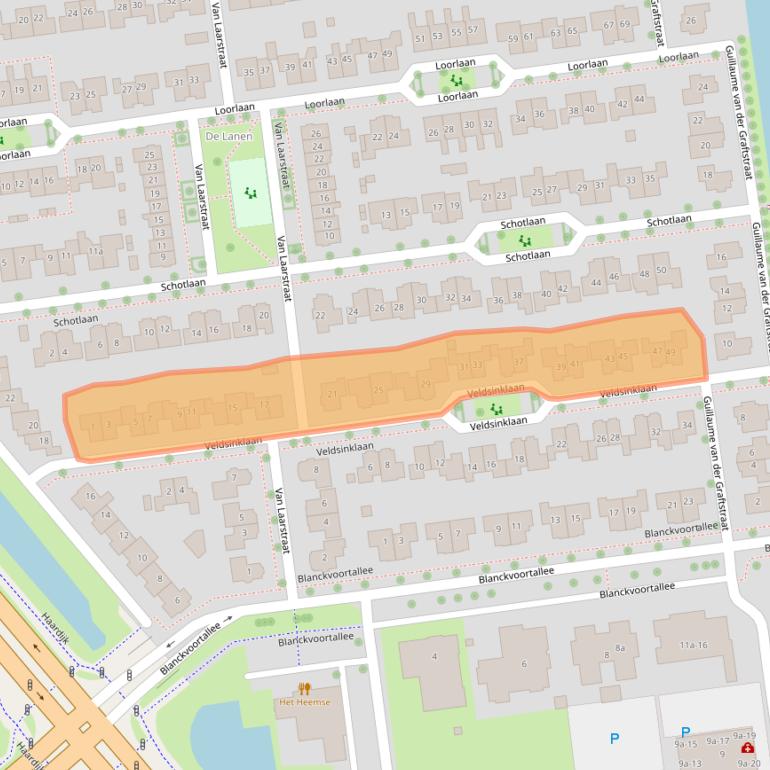 Kaart van postcodegebied 7773AJ.
