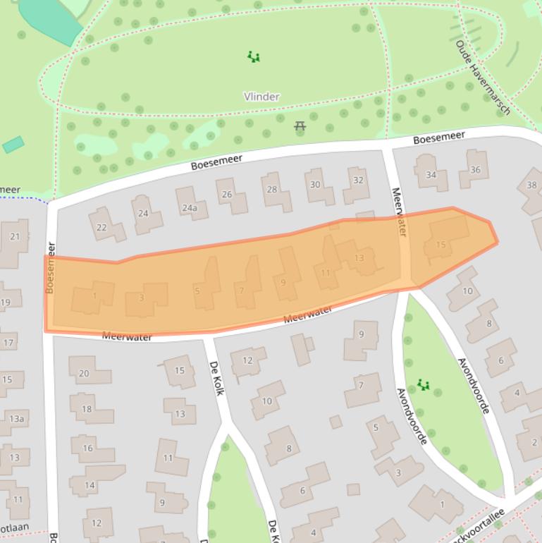 Kaart van postcodegebied 7773AZ.