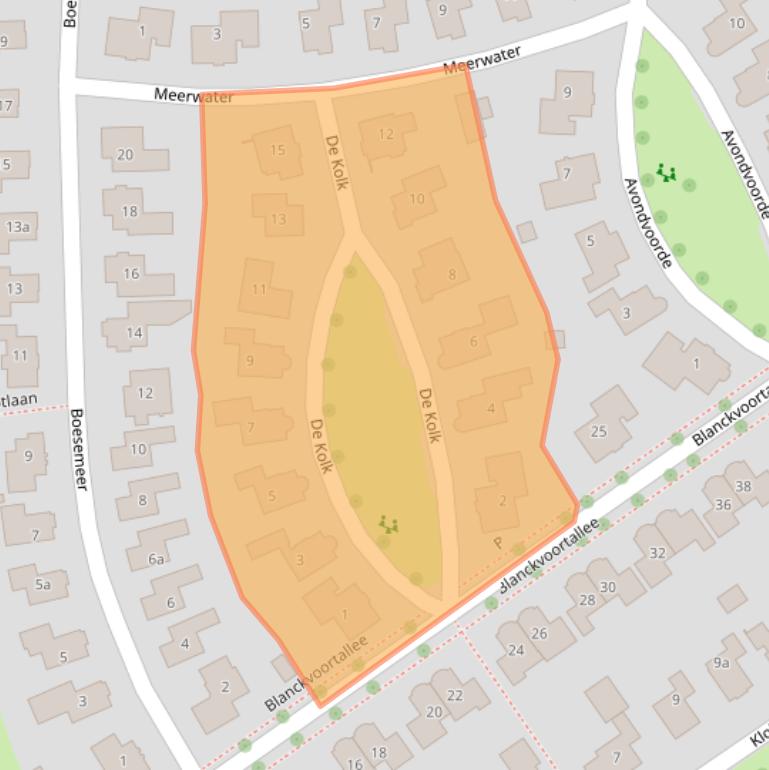 Kaart van postcodegebied 7773BA.