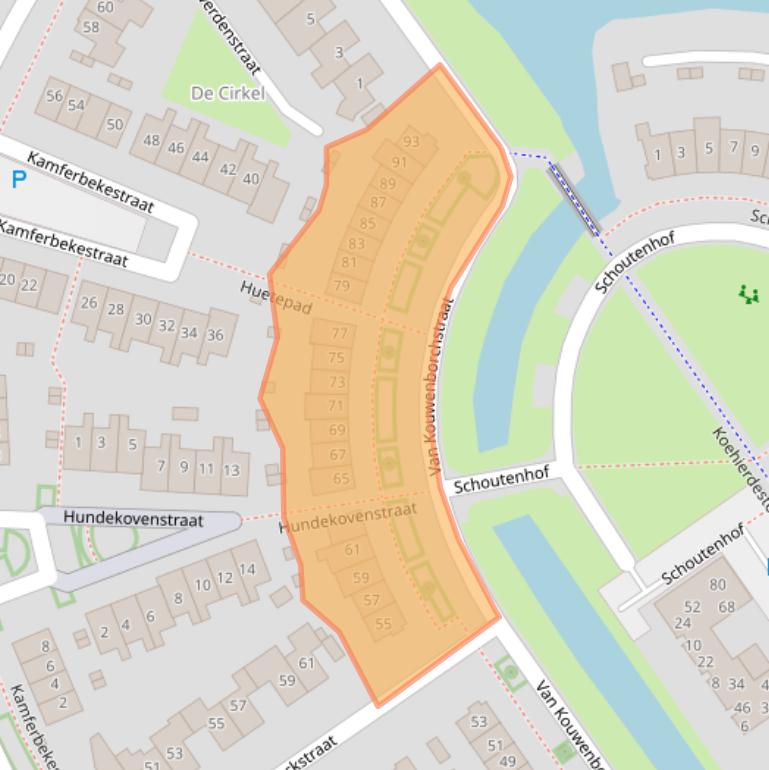 Kaart van postcodegebied 7773CB.