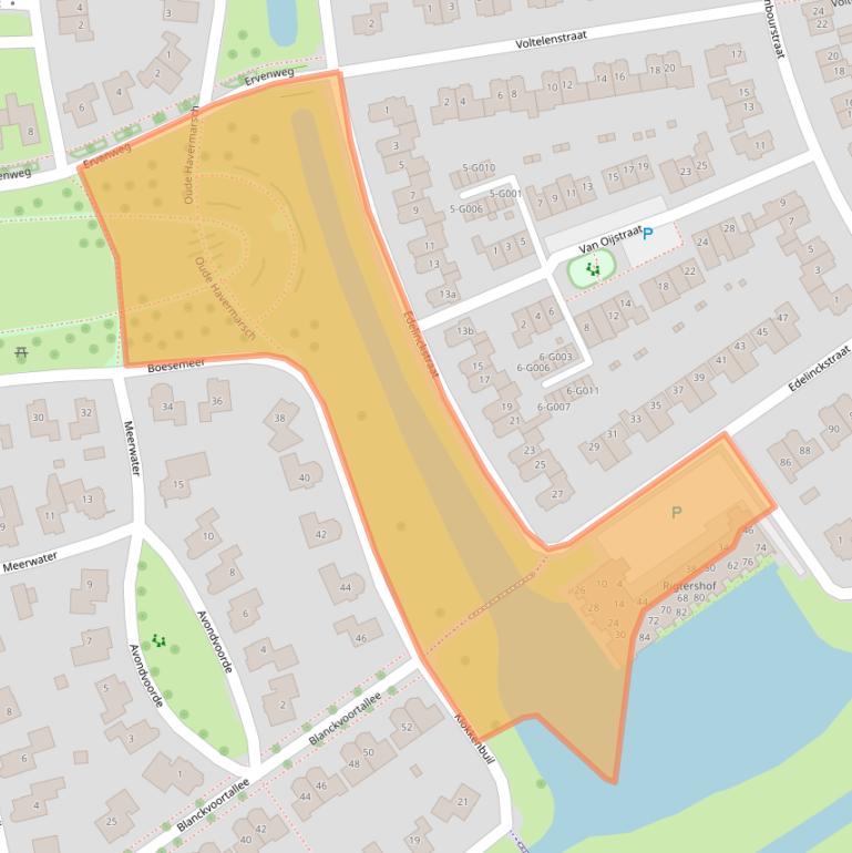 Kaart van postcodegebied 7773CG.