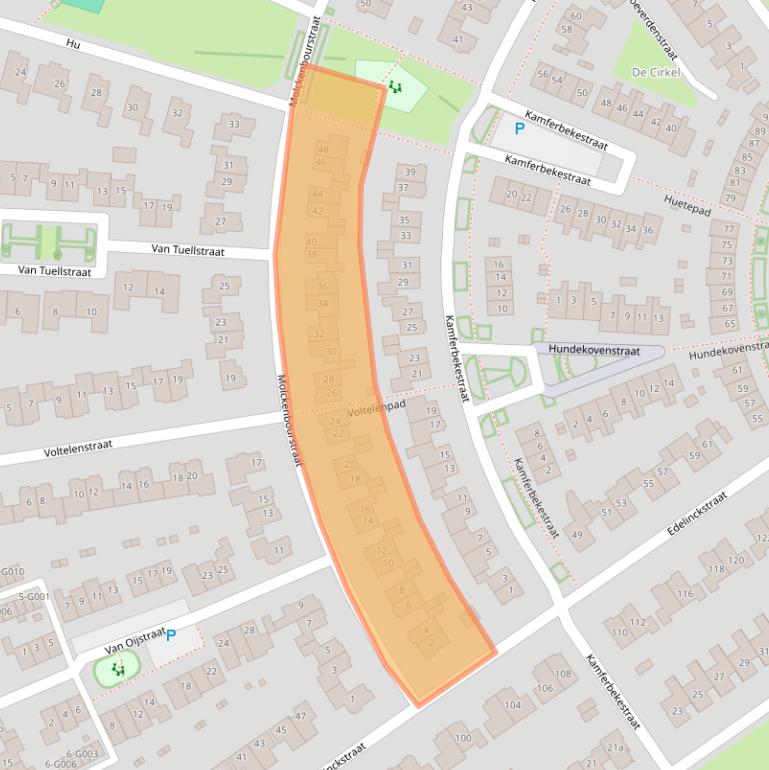 Kaart van postcodegebied 7773CK.