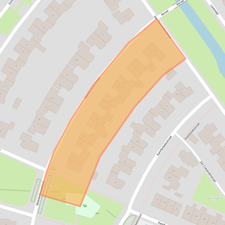 Kaart van postcodegebied 7773CL.