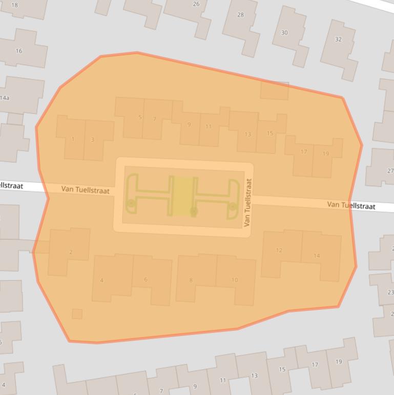 Kaart van postcodegebied 7773CN.