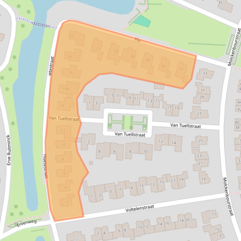 Kaart van postcodegebied 7773CP.