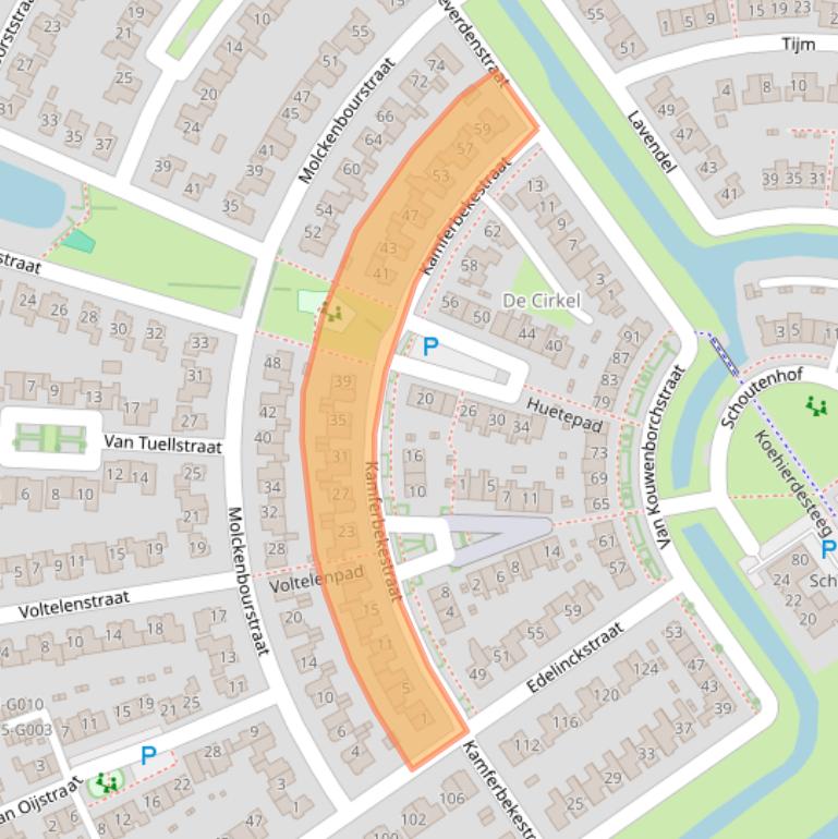 Kaart van postcodegebied 7773CS.