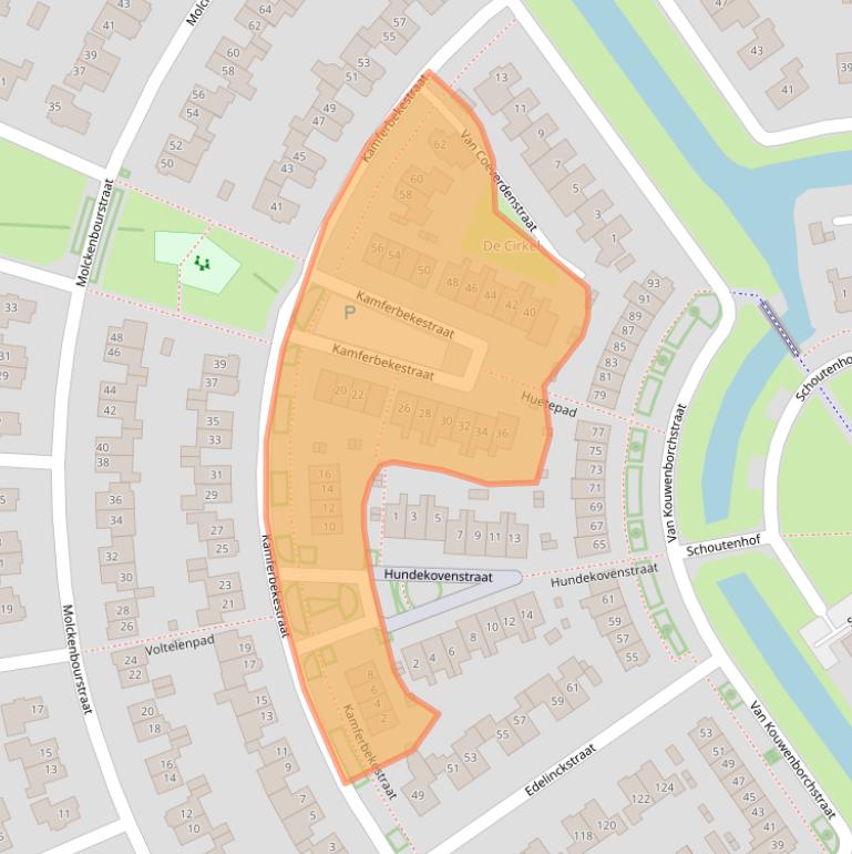 Kaart van postcodegebied 7773CT.
