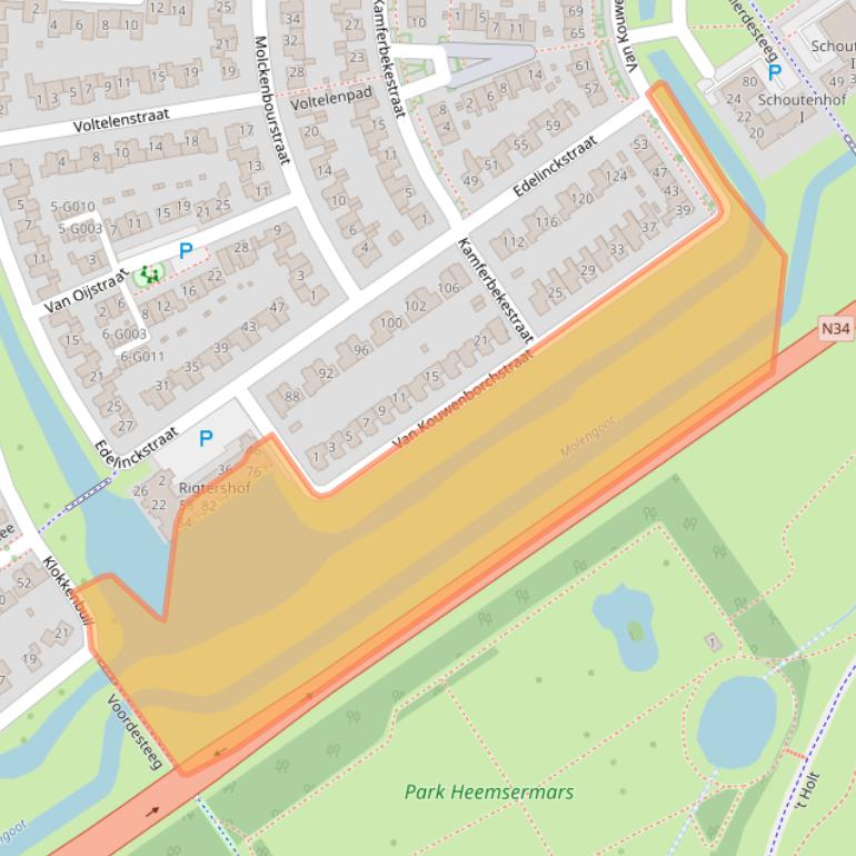 Kaart van postcodegebied 7773CZ.