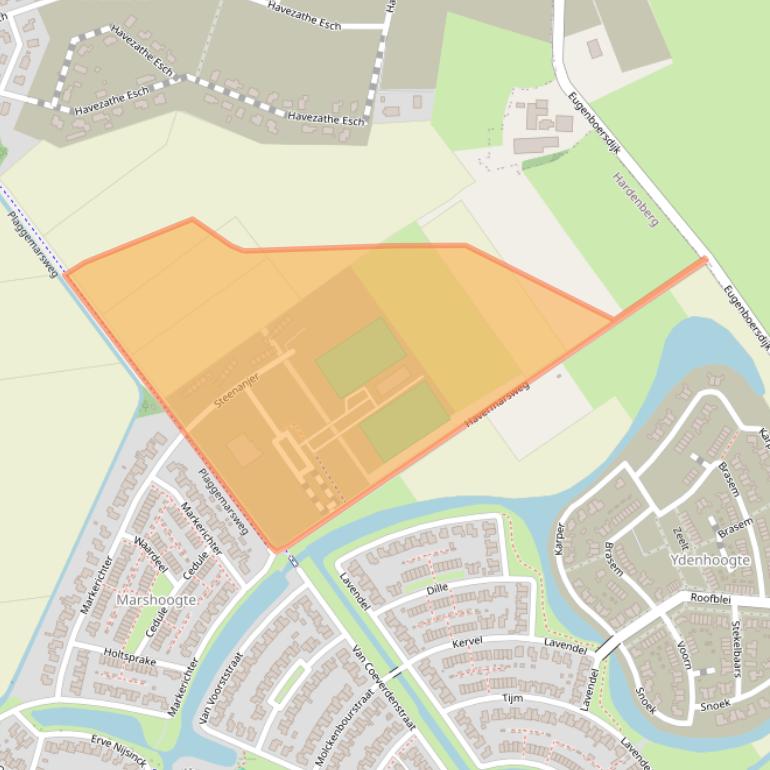 Kaart van postcodegebied 7773GG.