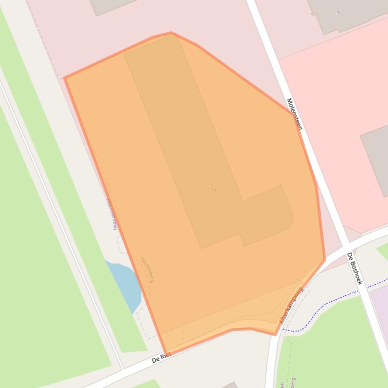 Kaart van postcodegebied 7773NA.