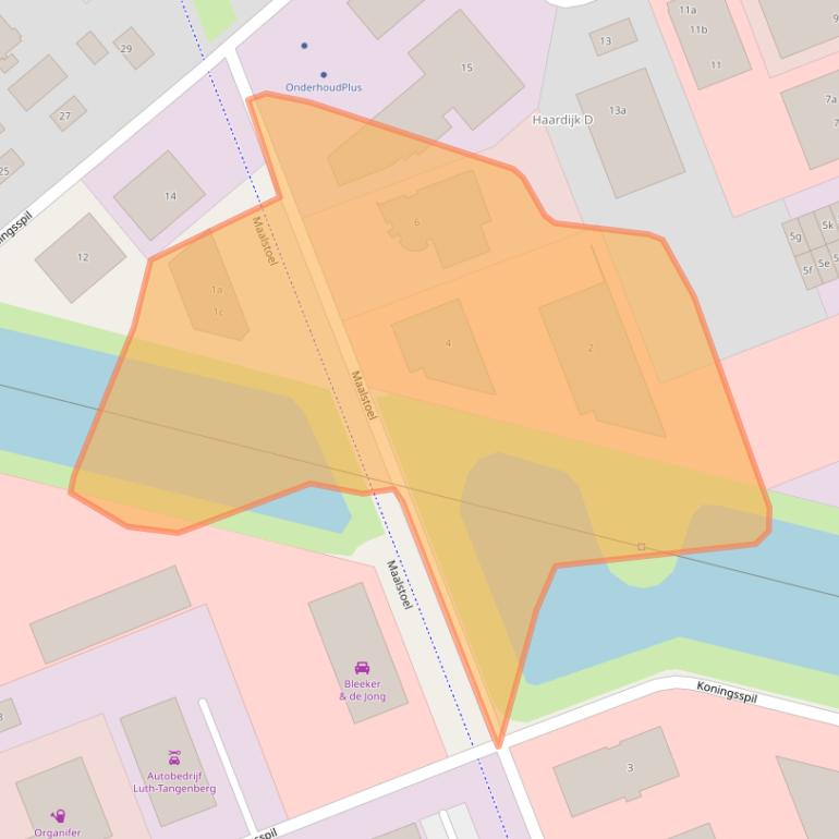 Kaart van postcodegebied 7773NN.