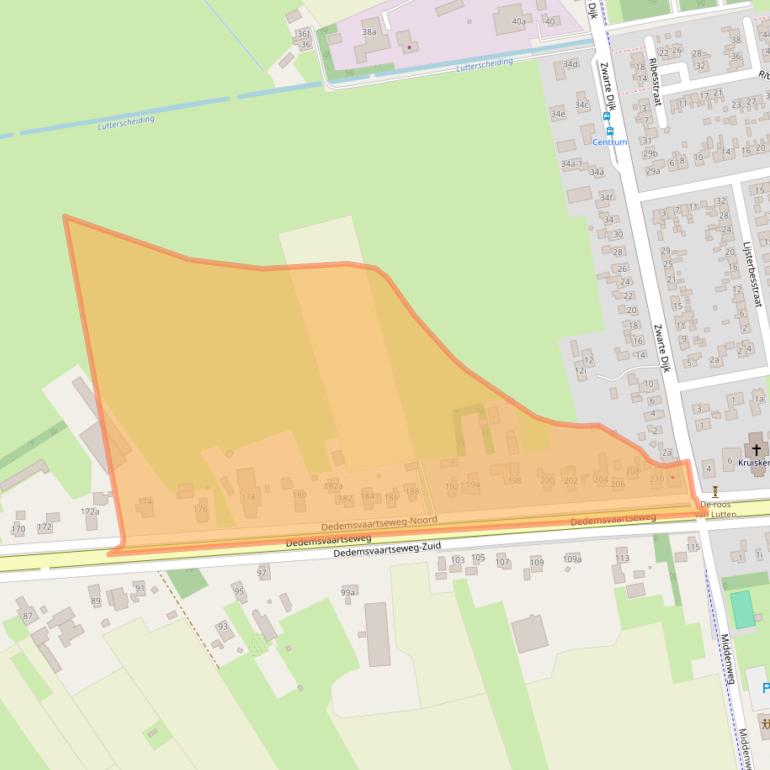 Kaart van postcodegebied 7775AM.