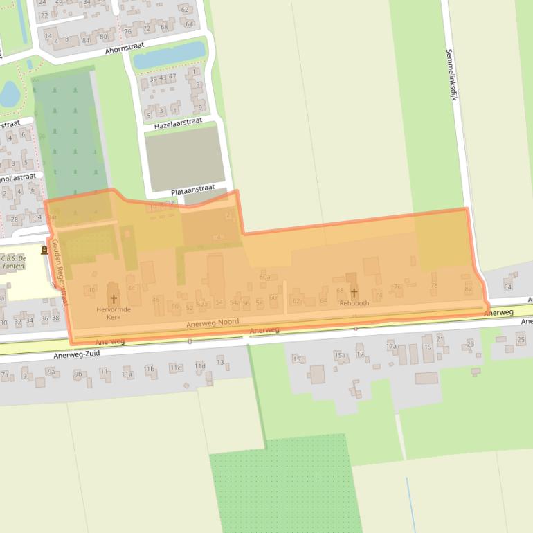 Kaart van postcodegebied 7775AT.