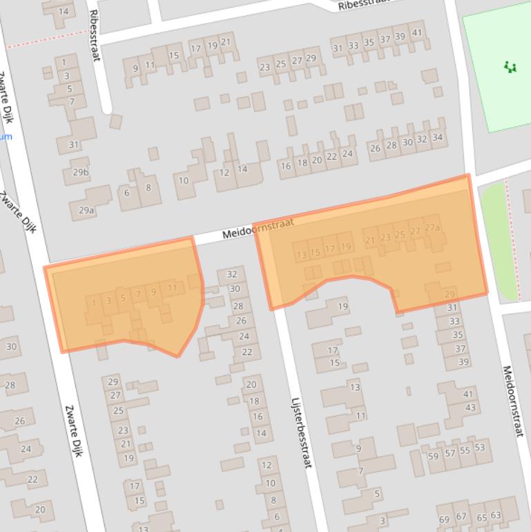 Kaart van postcodegebied 7775BC.