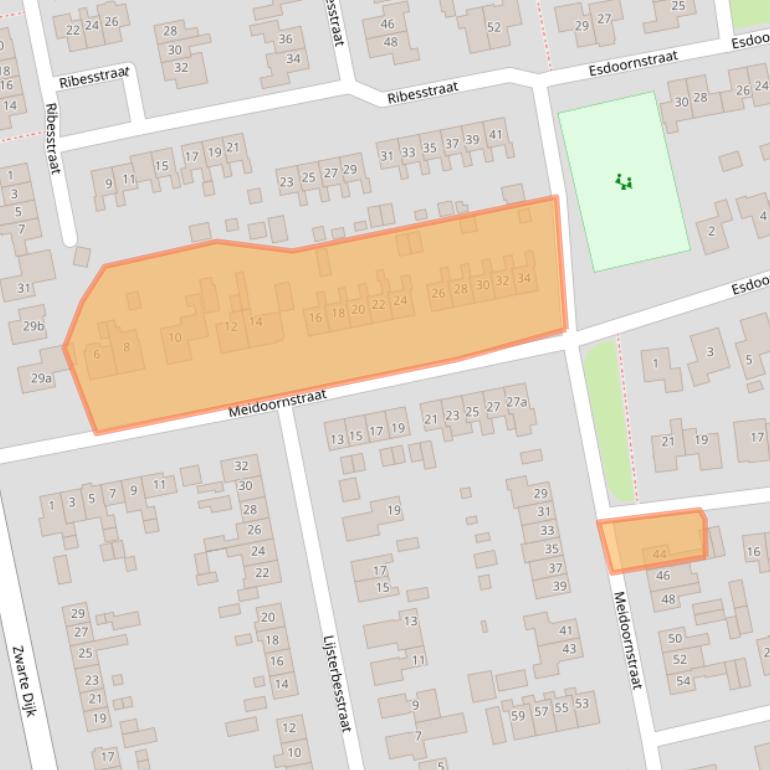 Kaart van postcodegebied 7775BE.