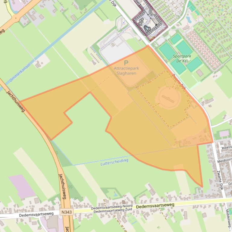 Kaart van postcodegebied 7775PC.