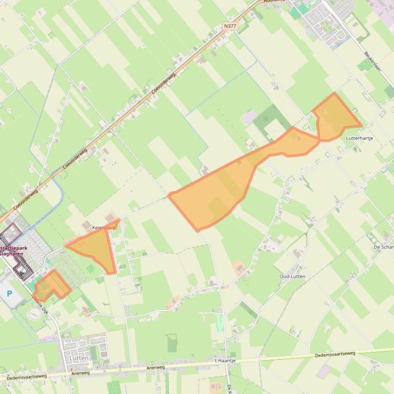 Kaart van postcodegebied 7775PK.