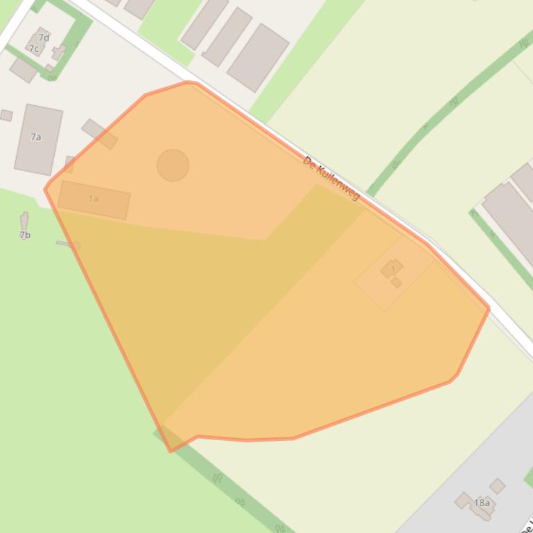 Kaart van postcodegebied 7775PT.