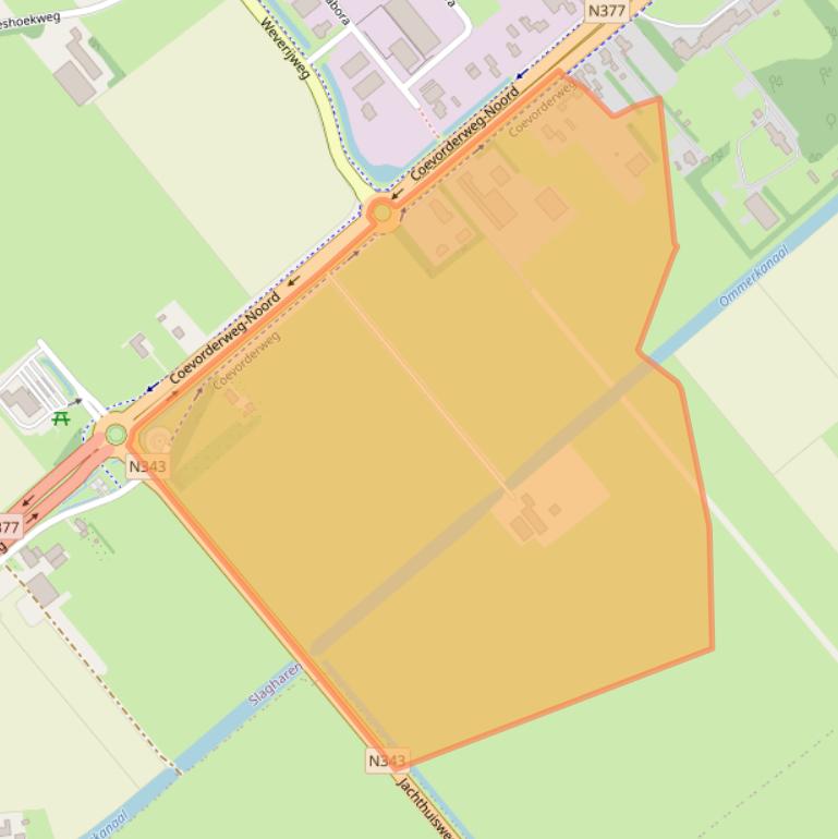 Kaart van postcodegebied 7776AA.