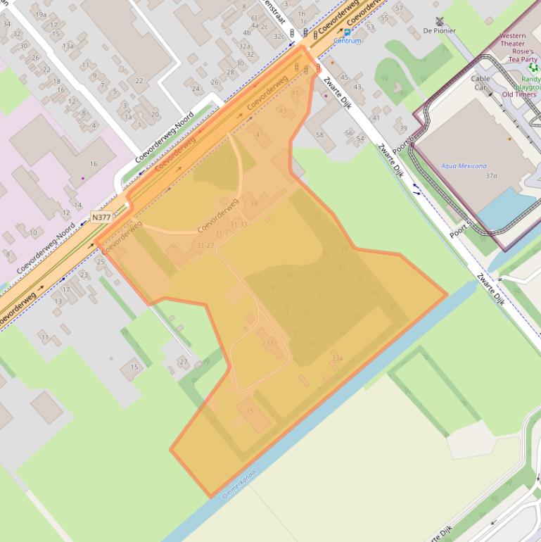 Kaart van postcodegebied 7776AC.